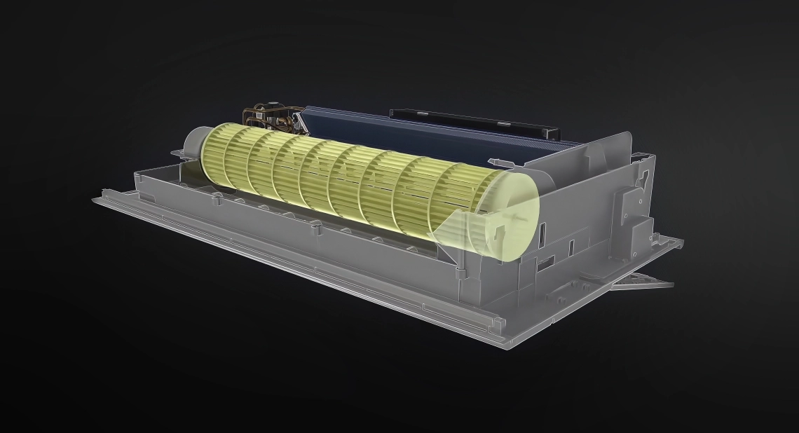 MyCond 1-Wege-Kassette Interner Aufbau des Ventilators