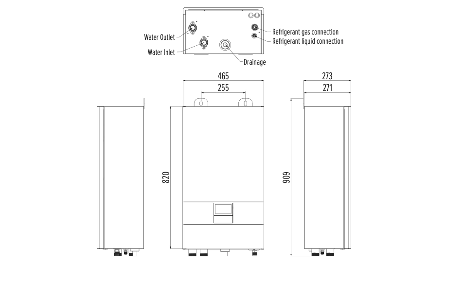 MyCond BeeHeat Gesamtabmessungen - 1