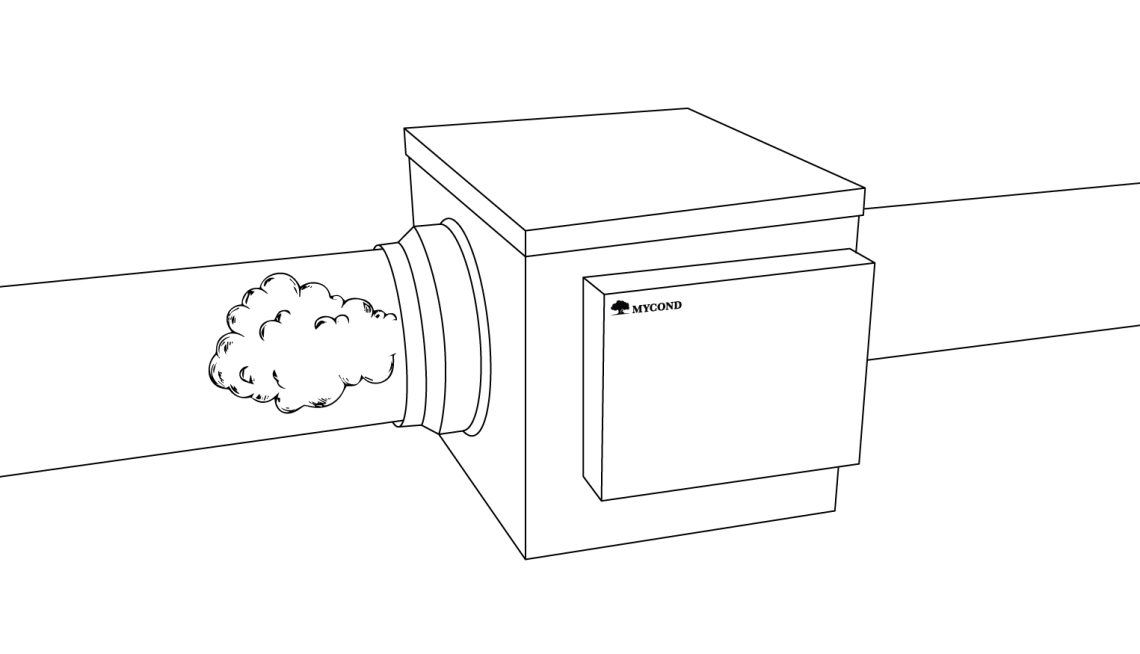 MyCond MHDM-D Luftbefeuchter Installationsschema