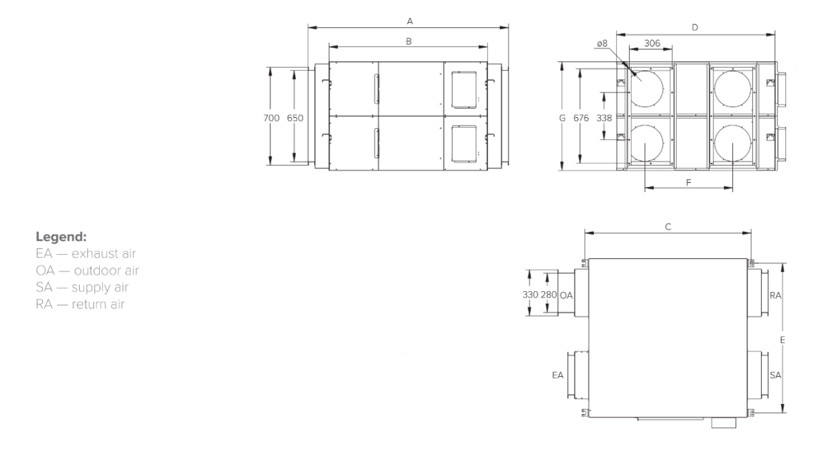 MyCond MVS***-DW Gesamtabmessungen - 4