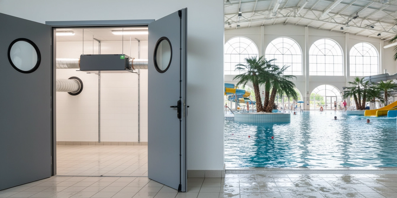 Kanalentfeuchter für Schwimmbäder mit Korrosionsschutz Mycond MSHAC