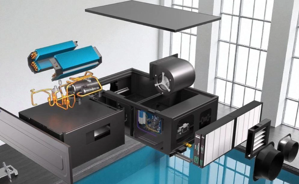 Kanalentfeuchter für Schwimmbäder zur Luftheizung Mycond MSHAC