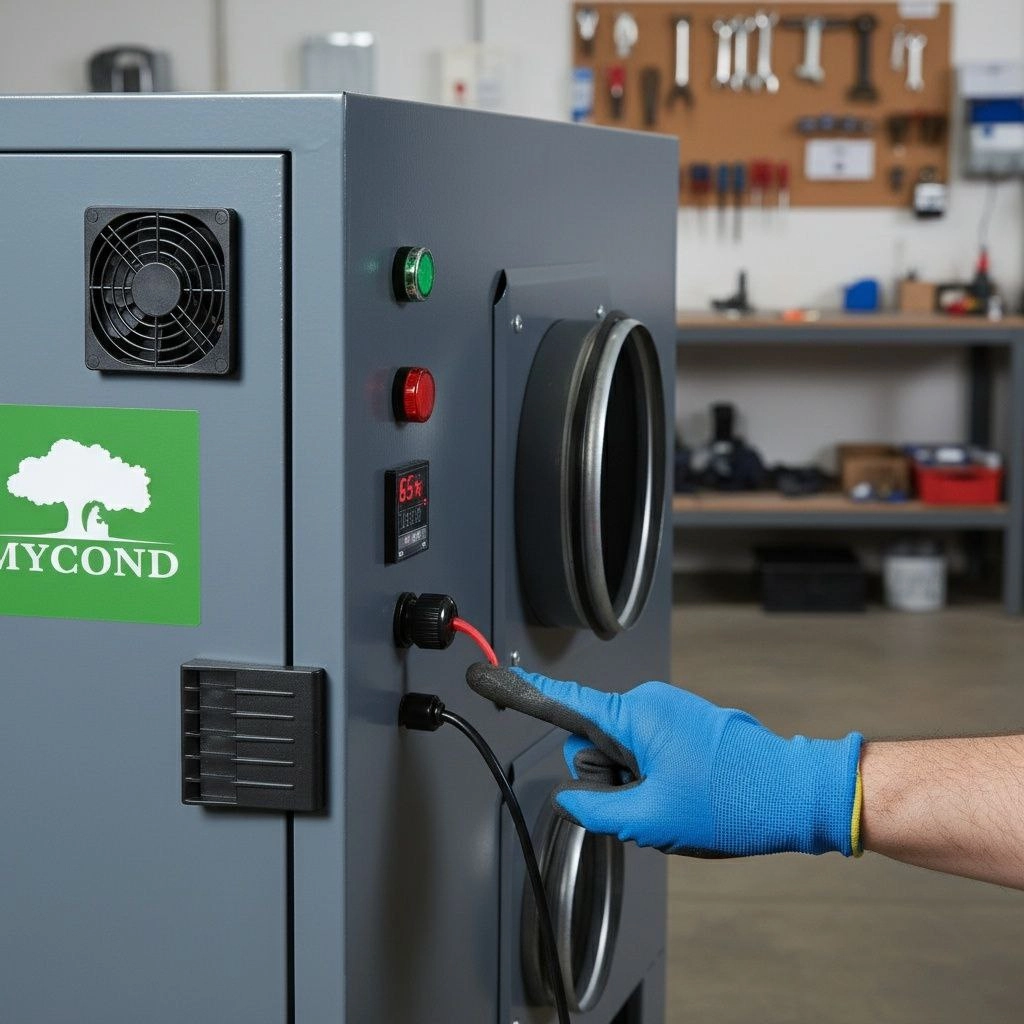 Industrieanwendung einer adsorbierenden Luftentfeuchter von Mycond DESS