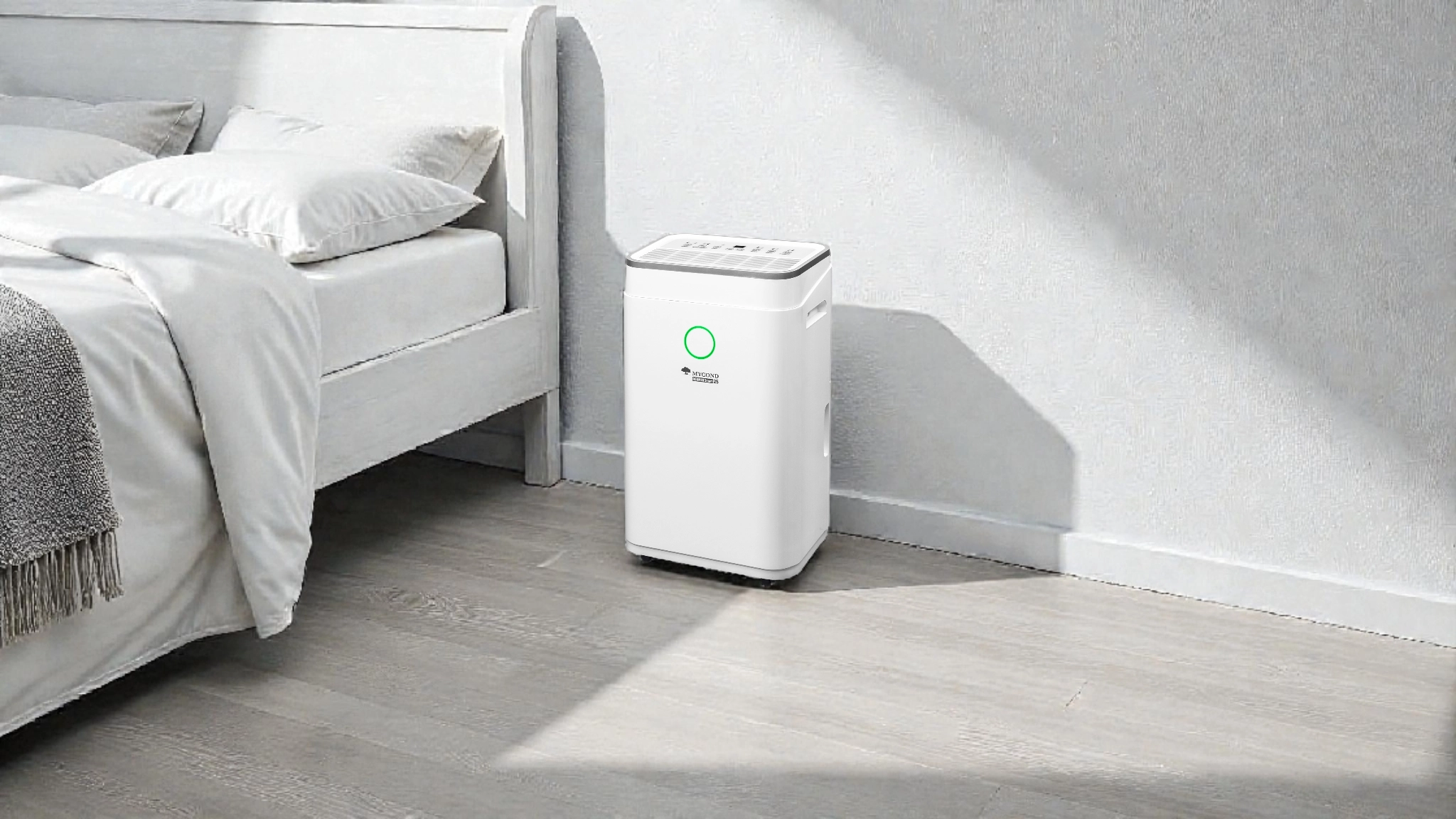 Luftentfeuchter mit Rädern, mobiles Design Mycond Roomer Smart 25