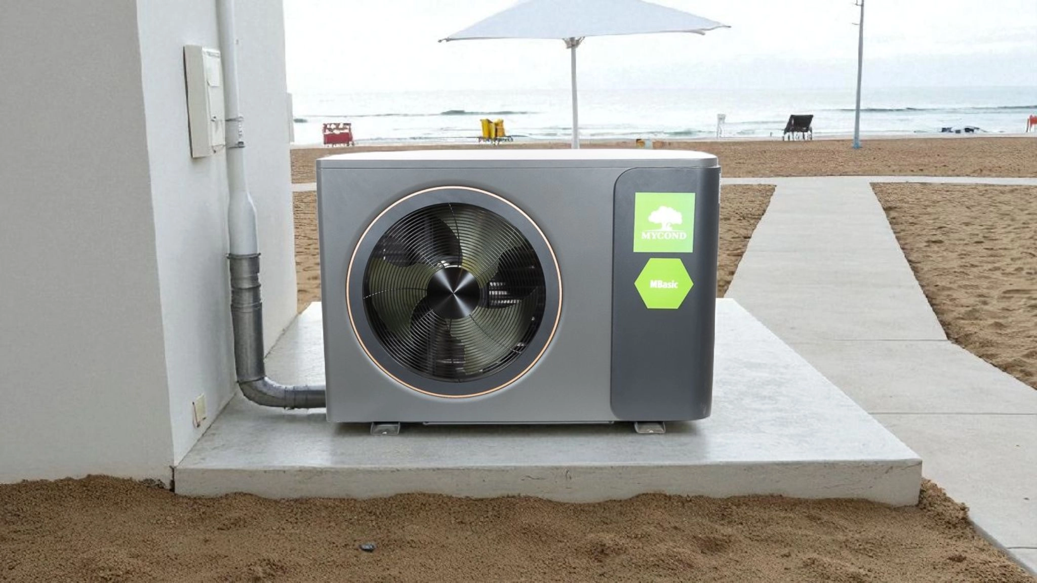 Unterbrechungsfreies Warmwasser bei Hitze mit der Wärmepumpe Mycond MBasic