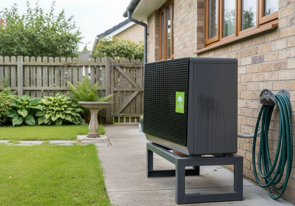 W&auml;rmepumpe - stilvolle Au&szlig;eneinheit Mycond BeeSmart